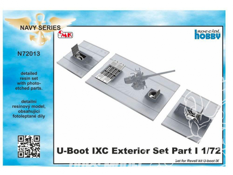 Cmk kit d'amelioration N72013 U-Boot IX set exterieur I kit revell 1/72