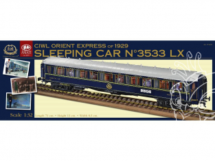 Amati 1714/01 Voiture lit Orient Express n°3533 LX CIWL 1/32