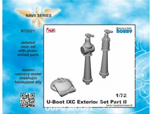 Cmk kit d'amelioration N72021 Ensemble d'extérieur U-Boot IX, partie II kit revell 1/72