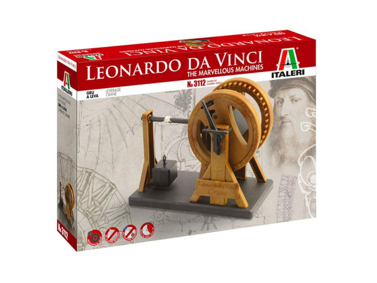 Italeri Maquette serie Leonardo da Vinci 3112 Grue de Levage Léonard de Vinci