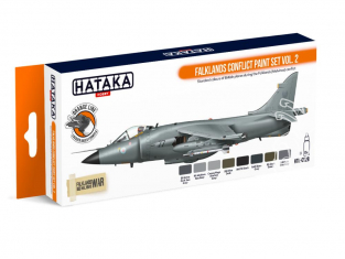 Hataka Hobby peinture laque Orange Line CS28 Set Falklands Conflict Vol.2 8 x 17ml