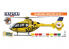 Hataka Hobby peinture laque Orange Line CS76 Set Air Ambulance (HEMS) Vol.1 8 x 17ml