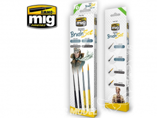 Mig pinceau 7600 Set de pinceaux pour figurines