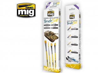 Mig pinceau 7604 Set de pinceaux Streaking & Surfaces verticales