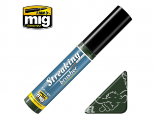 MIG Streakingbrusher 1256 Crasse Vert gris Peinture Streaking avec applicateur 10ml