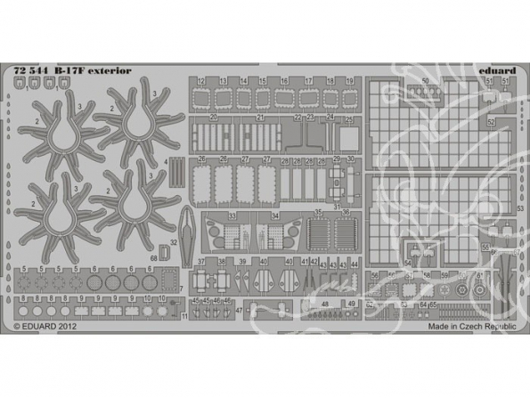 Eduard photodecoupe avion 72544 Exterieur B17F 1/72