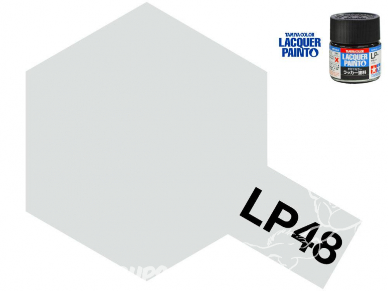 Peinture laque couleur Tamiya LP-48 ARGENT PÉTILLANT 10ml