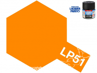 Peinture laque couleur Tamiya LP-51 ORANGE PUR BRILLANT 10ml