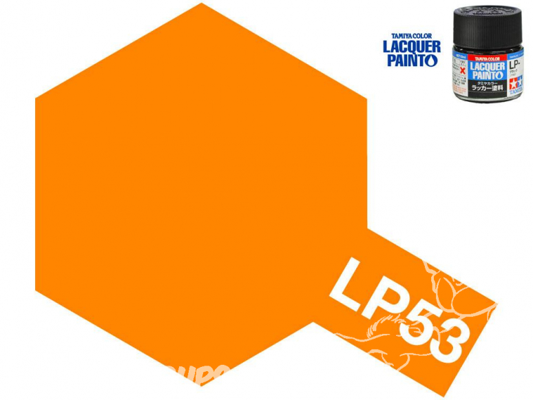 Peinture laque couleur Tamiya LP-53 ORANGE CLEAR 10ml