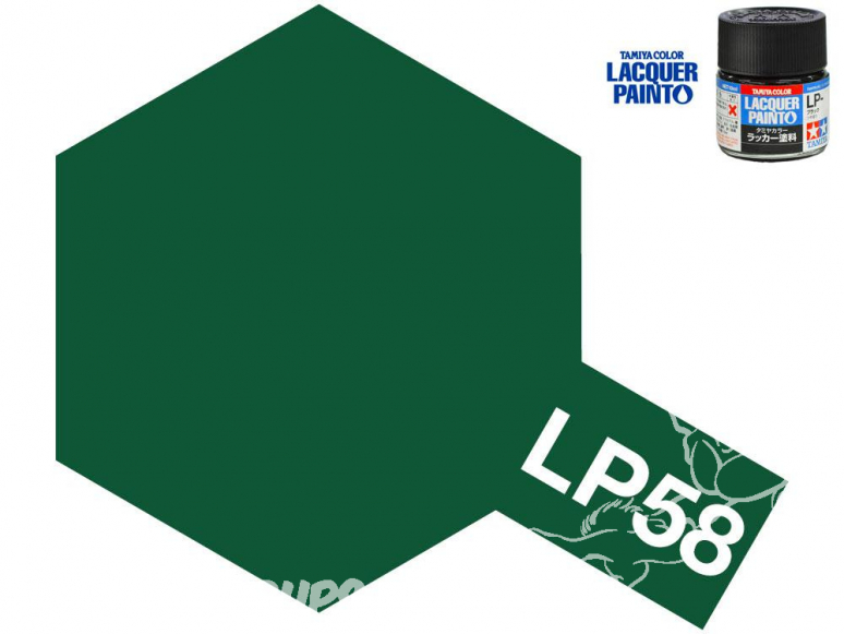 Peinture laque couleur Tamiya LP-58 VERT NATO 10ml