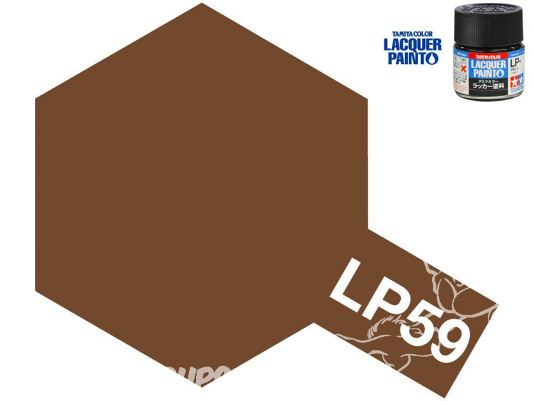 Peinture laque couleur Tamiya LP-59 OTAN MARRON 10ml