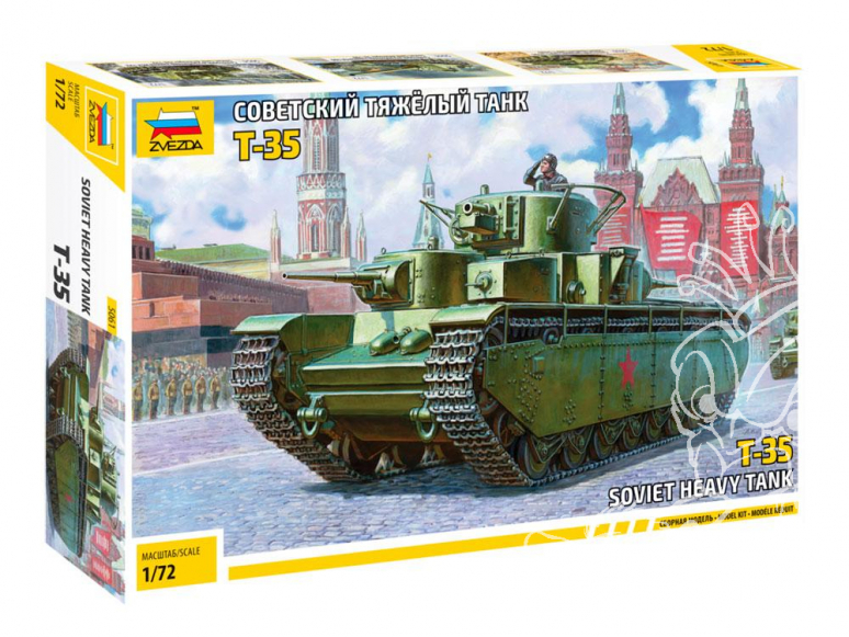 Zvezda maquette militaire 5061 T-35 char de combat lourd soviétique 1/72