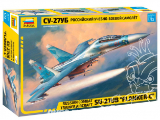 Zvezda maquette avion 7294 SU-27UB Flanker-C 1/72