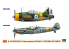 Hasegawa maquette avion 02279 B-239 Buffalo et Messerschmitt Bf 109 G-6 &quot;Armée de l&#039;air finlandaise&quot; 1/72