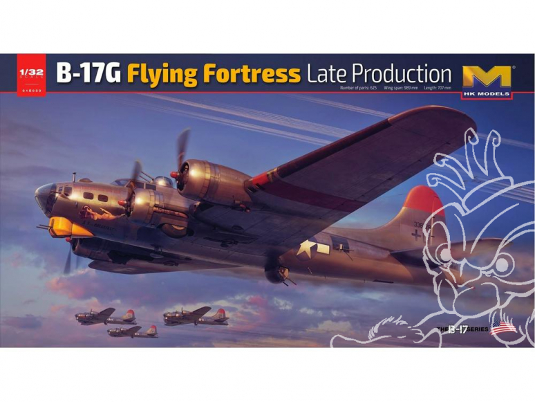 HK Models maquette avion 01E030 B-17G Flying Fortress Late production 1/32