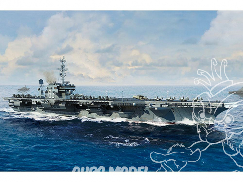 TRUMPETER maquette bateau 06714 USS KITTY-HAWK CV-63 2003 1/700