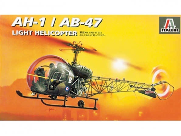 ITALERI maquette helico 095 bell AH.1 / AB-47 1/72