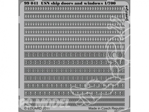 Eduard photodecoupe bateau 99041 Portes et fenetres USN 1/700