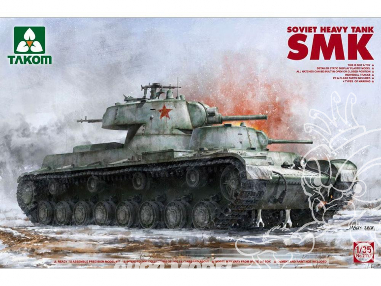 Takom maquette militaire 2112 CHAR LOURD SOVIÉTIQUE "SMK" 1939 1/35