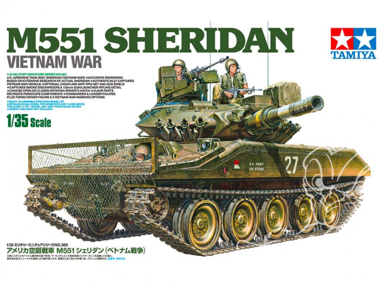 tamiya maquette militaire 35365 M551 Sheridan Vietnam 1/35
