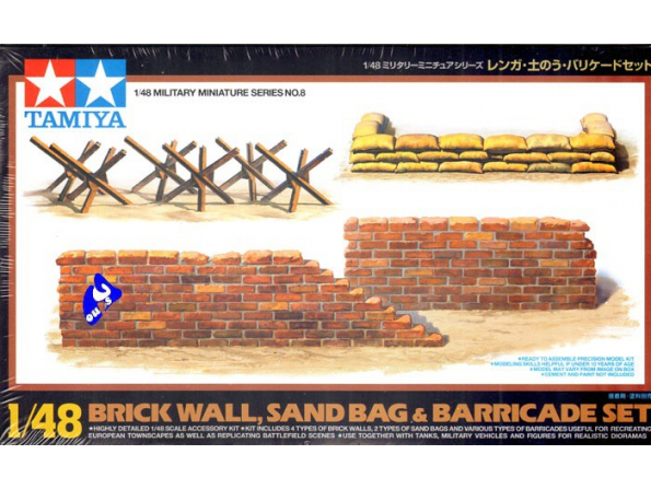 TAMIYA maquette militaire 32508 Barricades sacs de sables murs 1