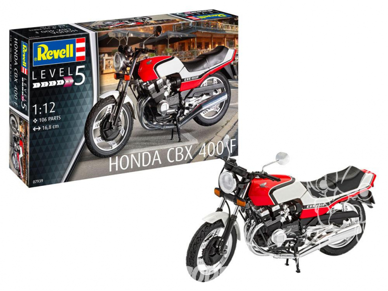 Revell maquette moto 07939 Honda CBX 400 F 1/12