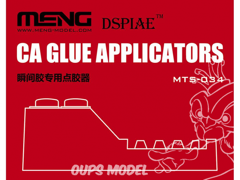 MENG MTS-034 Un produit MENG essentiel pour travailler avec CA Glue (cyanoacrylate)