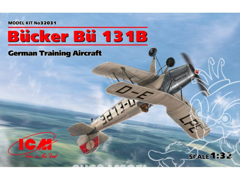 Icm maquette avion 32031 Bücker Bü 131B, avion d'entraînement allemand 1/32