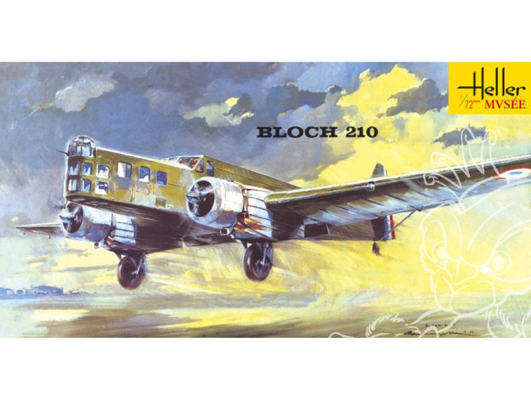 Heller maquette avion 80397 BLOCH MB.210 1/72