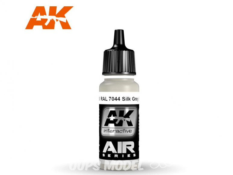 Ak interactive peinture acrylique Air AK2163 Gris soie (Seidengrau) RAL7044 17ml
