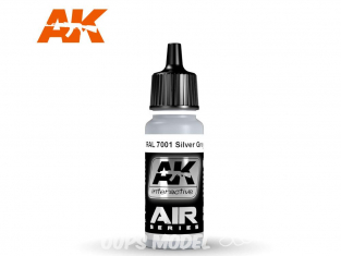 Ak interactive peinture acrylique Air AK2173 Gris Argent (Silbergrau) RAL7001 17ml