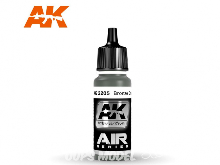 Ak interactive peinture acrylique Air AK2205 Vert Bronze 17ml