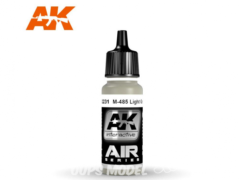 Ak interactive peinture acrylique Air AK2231 Gris clair M-485 17ml