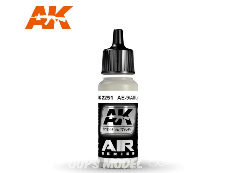 Ak interactive peinture acrylique Air AK2251 Gris Clair AE-9/Aii 17ml