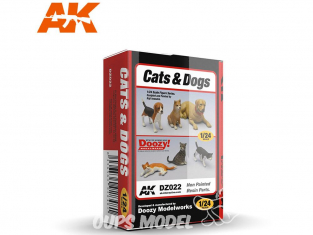 Ak Interactive Doozy DZ022 Chats et chiens 1/24