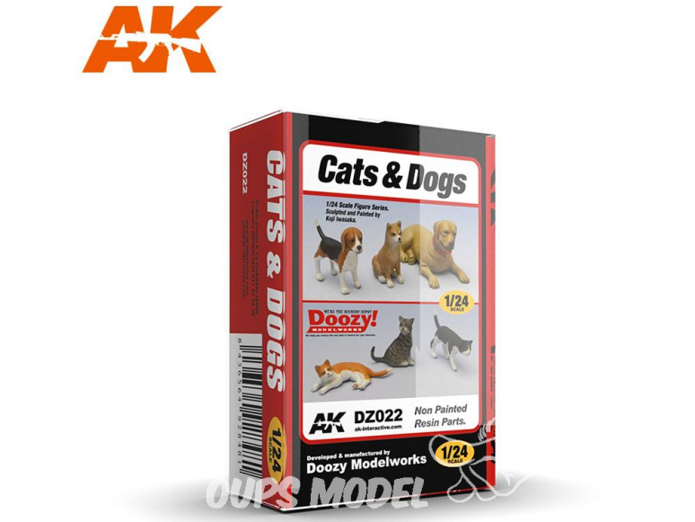Ak Interactive Doozy DZ022 Chats et chiens 1/24