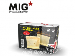 MIG Productions by AK MP35-276 Grandes barrieres en béton x2 1/35