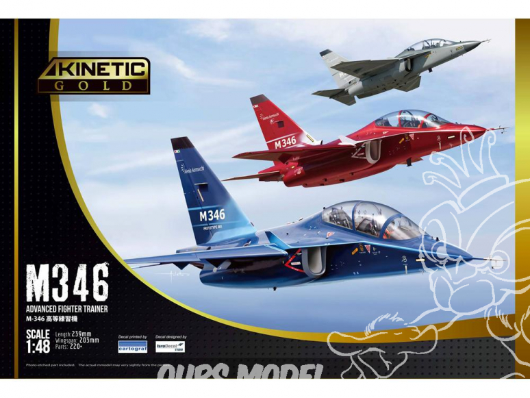 Kinetic maquette avion K48063 M-346 Chasseur d'entrainement avancé 1/48