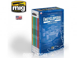 MIG magazine 6149 Collection de 6 Volumes de l'Encyclopédie des techniques de modelisme des blindés en Anglais avec boite