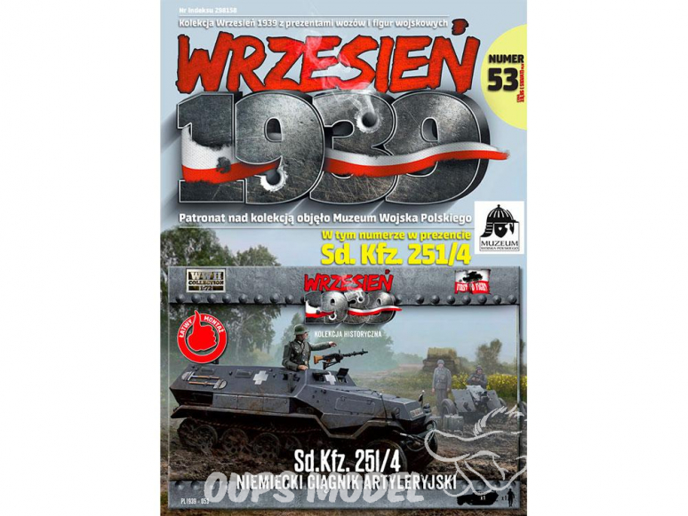 First to Fight maquette militaire pl053 Tracteur d'artillerie allemand Sd.Kfz.251 / 4 1/72