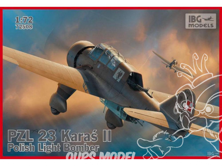 IBG maquette avion 72508 PZL 23B Karaś II 1/72