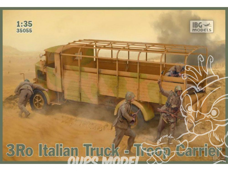 IBG maquette militaire 35055 Camion italien 3Ro transport de troupes 1/35