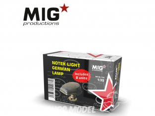 MIG Productions by AK MP35-130 Lampe Allemande "Notek Light" x8 1/35