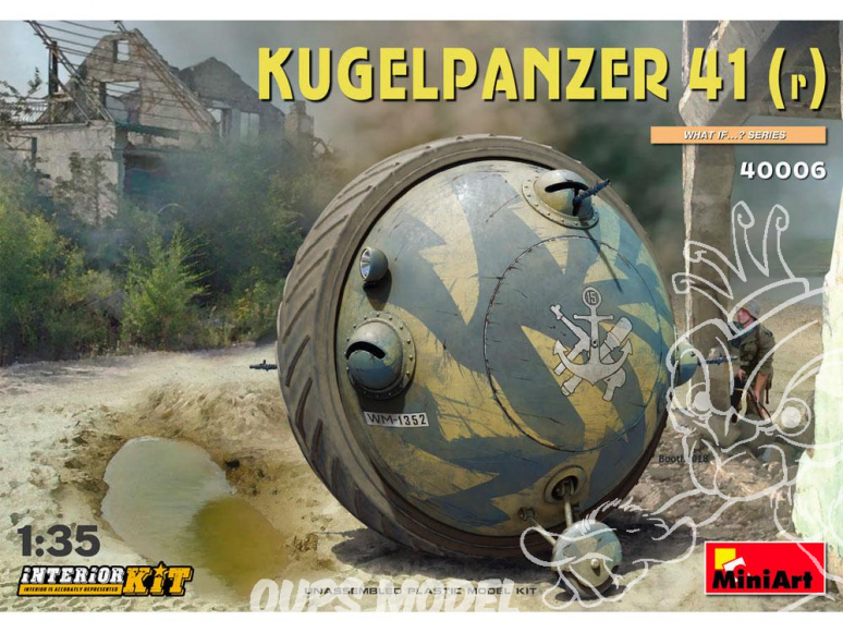 Mini Art maquette militaire 40006 Kugelpanzer 41( r ) CHAR À BALLES SOVIÉTIQUE avec interieur 1/35