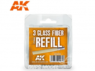 Ak Interactive outillage AK8065 3 Recharges pour Brosse en fibre de verre