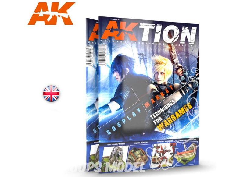 Ak interactive Magazine Aktion AK6303 N°2 Cosplay Market - Techniques pour Wargame en Anglais