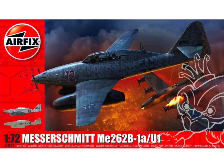 Airfix maquette avion A04062 Messerschmitt Me 262B-1a 1/72