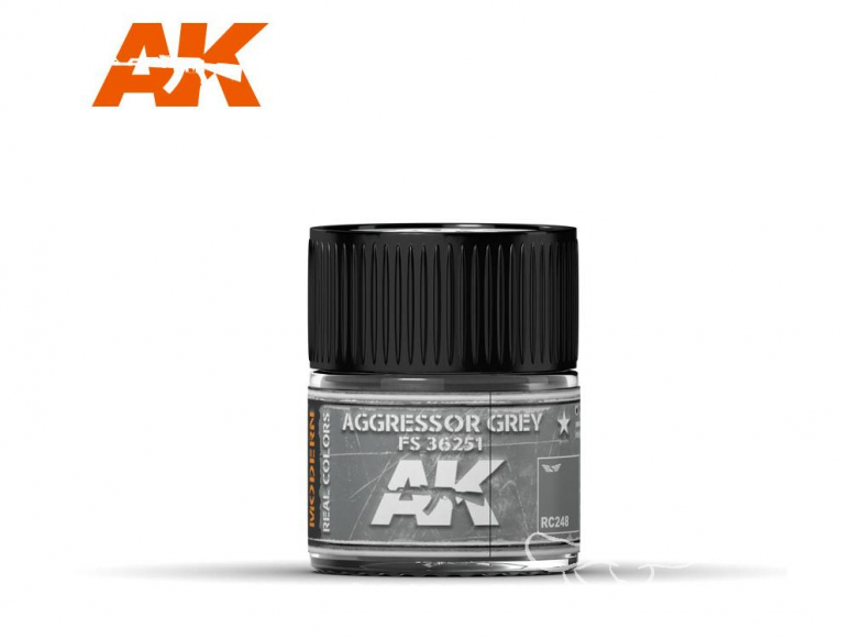 Ak interactive Real Colors RC248 Gris agresseur FS36251 - Aggressor grey 10ml