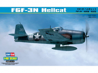 HOBBY BOSS maquette avion 80340 F6F-3N HELLCAT 1/48