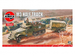 Airfix maquette militaire 02318V Airfix Vintage Classics M3 Half Track et remorque 1 Ton 1/76